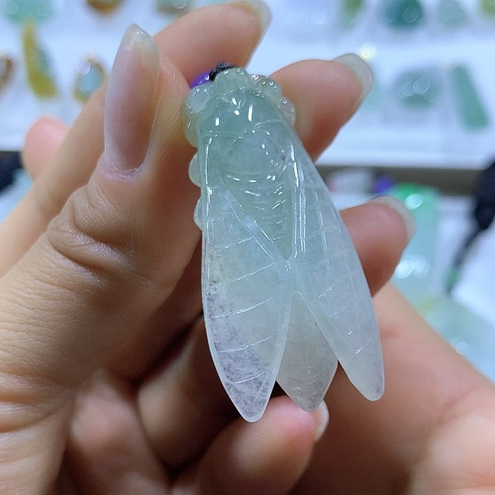 翡翠颈饰未镶嵌天然翡翠A货吊坠