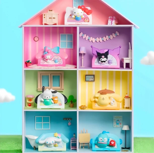 正版TOPTOY三丽鸥家族MY HOME冰箱贴系列手办潮玩