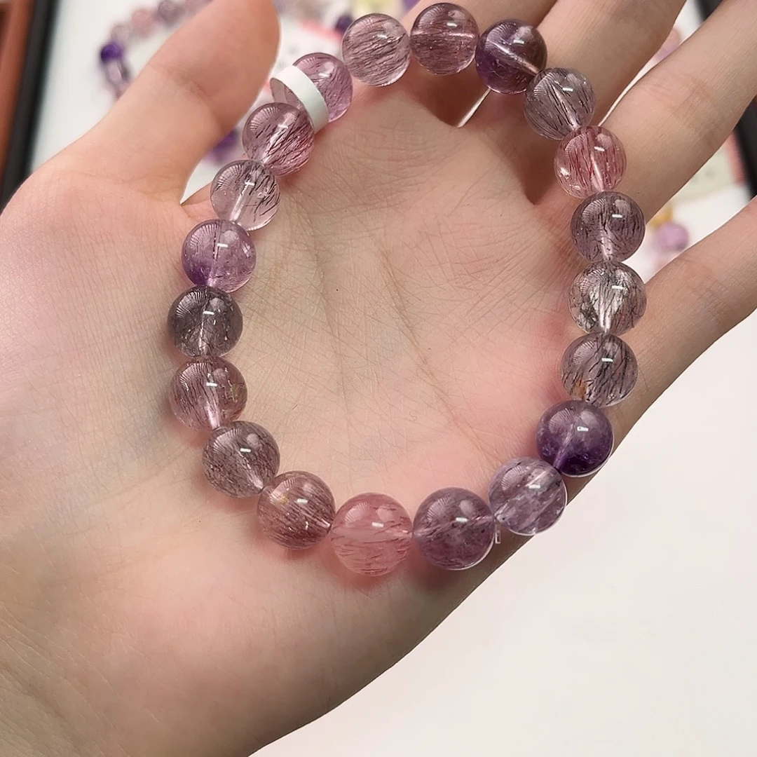 咩***嘟未镶嵌水晶手链超七9-10mm