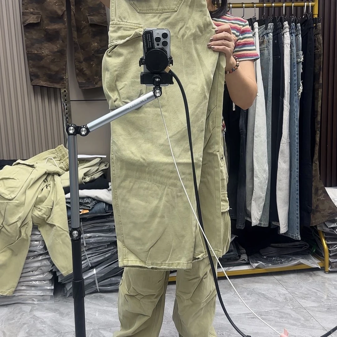 闪购4 绿色工装裤xl码