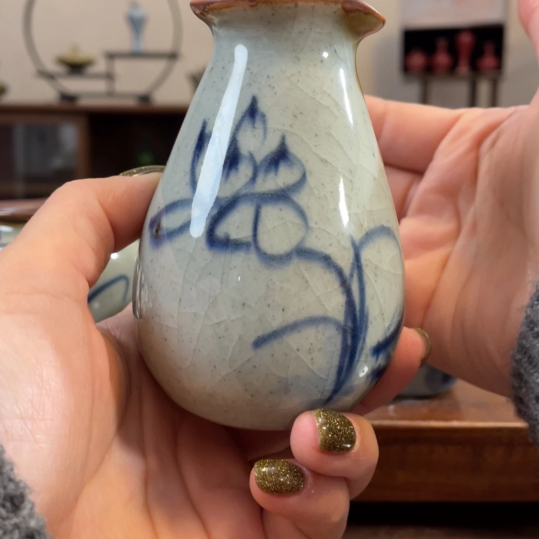 瓷片陶瓷花瓶小摆件