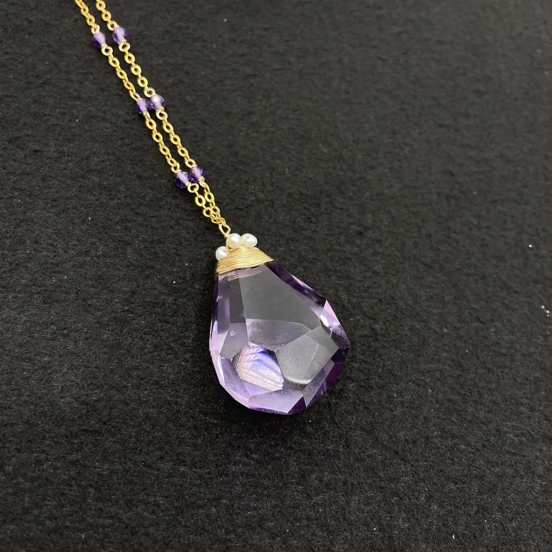 铜合金亚克力项链 【Liz璇子中古】紫项链H48269无鉴赏期