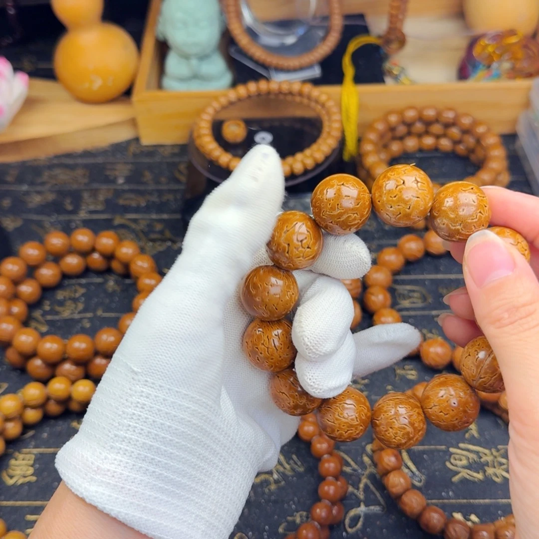 远***空桃核手串19尺寸桃核
