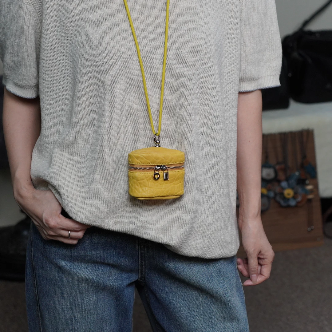 [冰语]2025小众设计百搭新款简约便携收纳零钱口红小盒子包250705