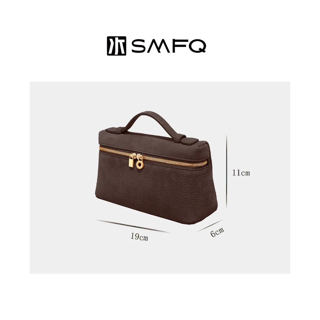 水木夫妻L*P进口小牛皮 斜挎单肩手提盒子包