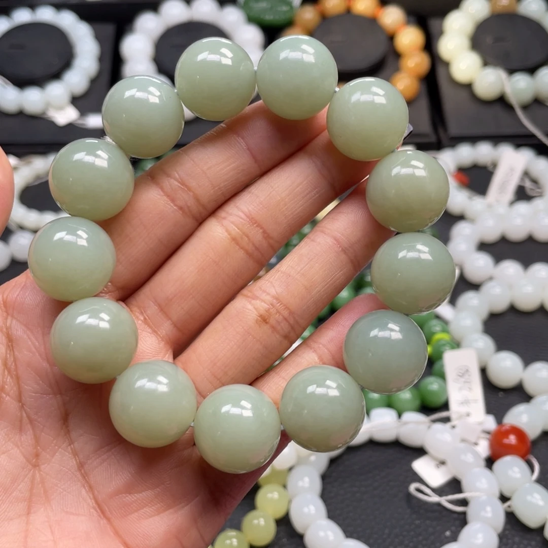 和田玉未镶嵌手链