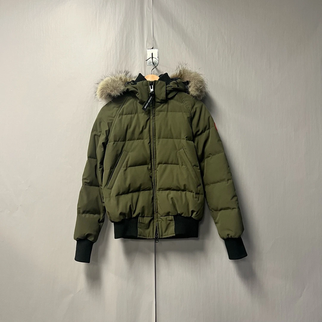 99新 CANADA GOOSE 短款羽绒服 飞行夹克 xs码#4011jnd