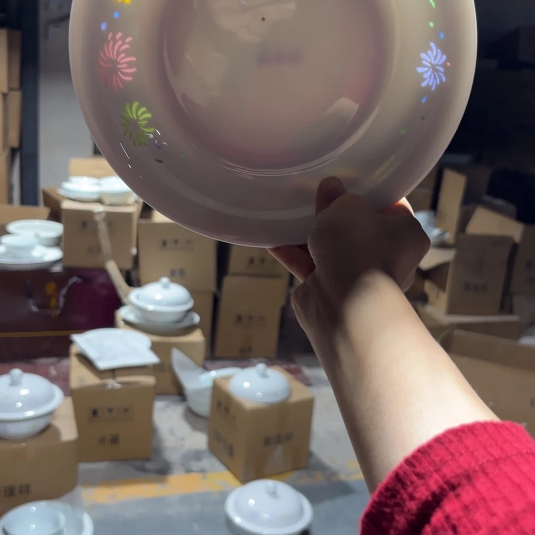 玉瓷景德镇陶瓷盘子两只好的