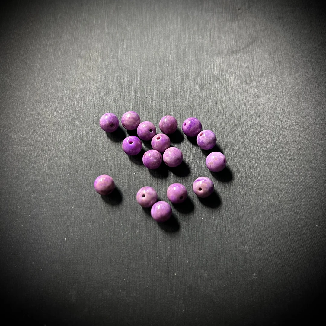 32001373粉紫单珠6mm（多样性发其一）669