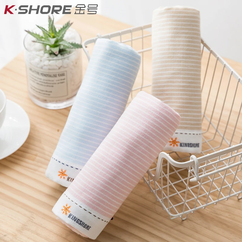 金号毛巾纯棉洗脸家用一面纱布一面毛圈简约大气柔软吸水成人情侣