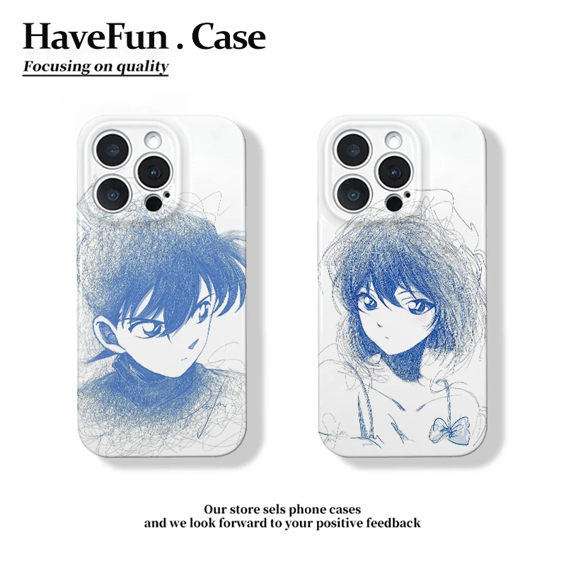 雅天立动漫新一小兰菲林适用苹果16手机壳iPhone华为vivo小米oppo