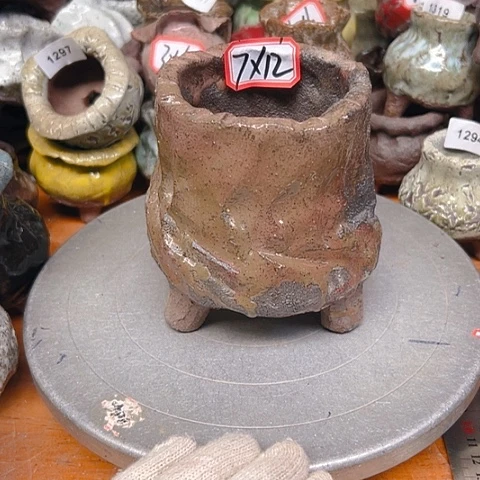 粗陶花盆手工花盆制作