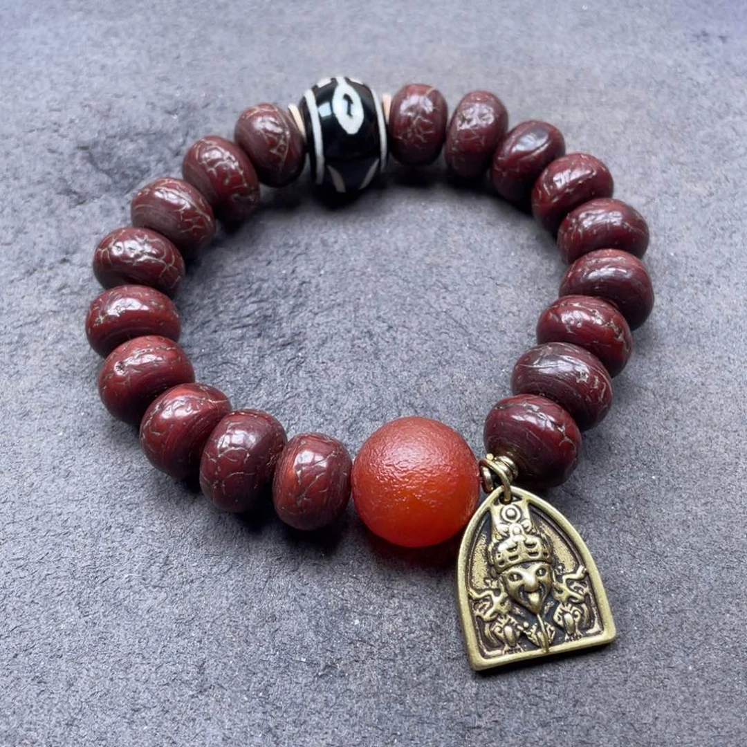 菩提把件未镶嵌凤眼