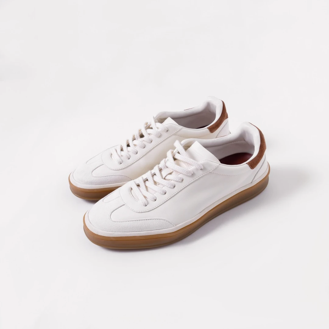 意卡伦萨 L*P 100进口牛皮舒适透气男休闲百搭德训鞋XZ80162