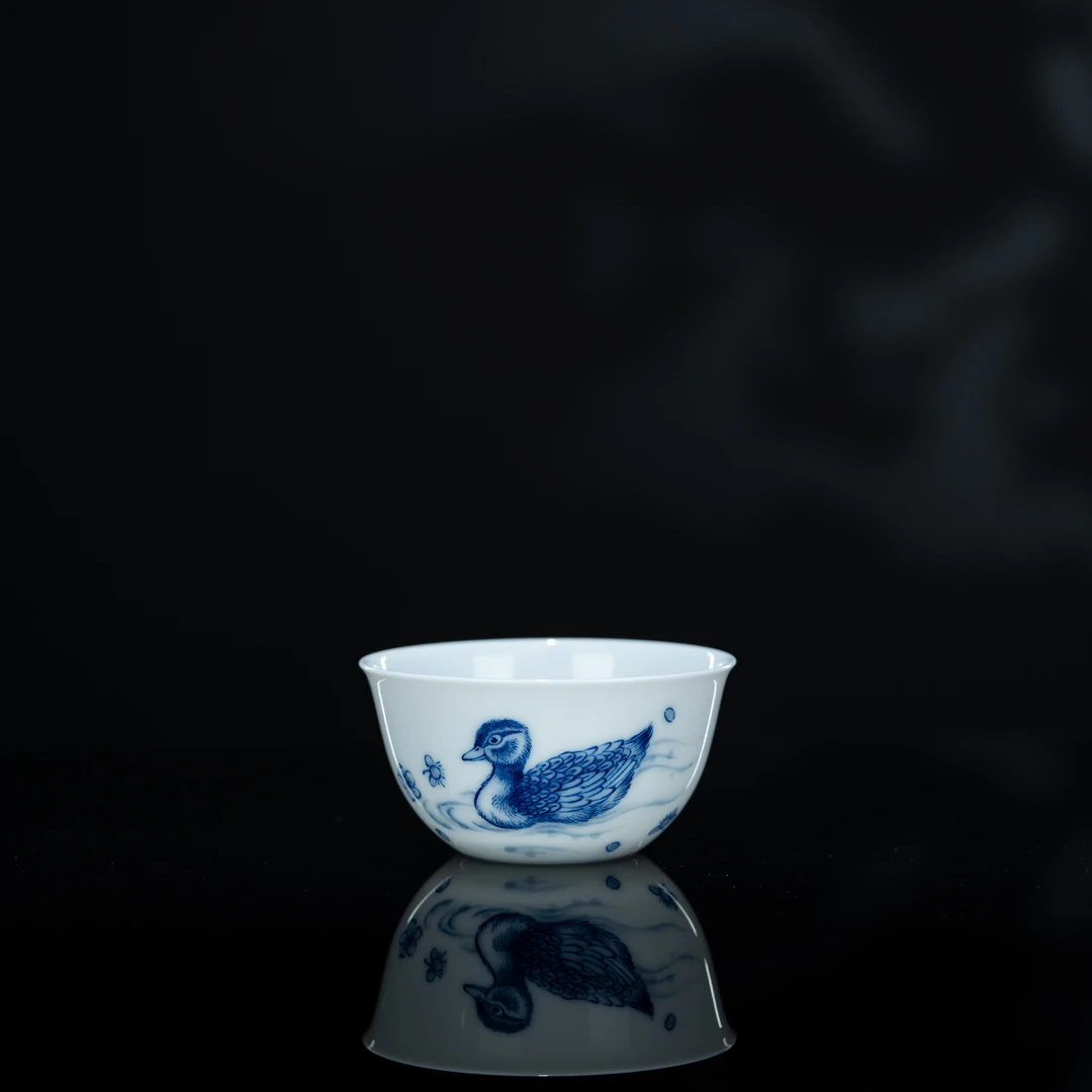 画堂春 吉祥小鸭杯 70cc 手工手绘家用茶具