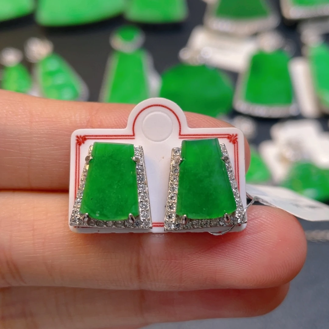 翡翠银S925镶嵌颈饰