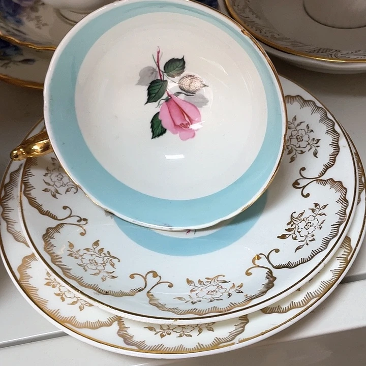 中古欧瓷瓷器小房子