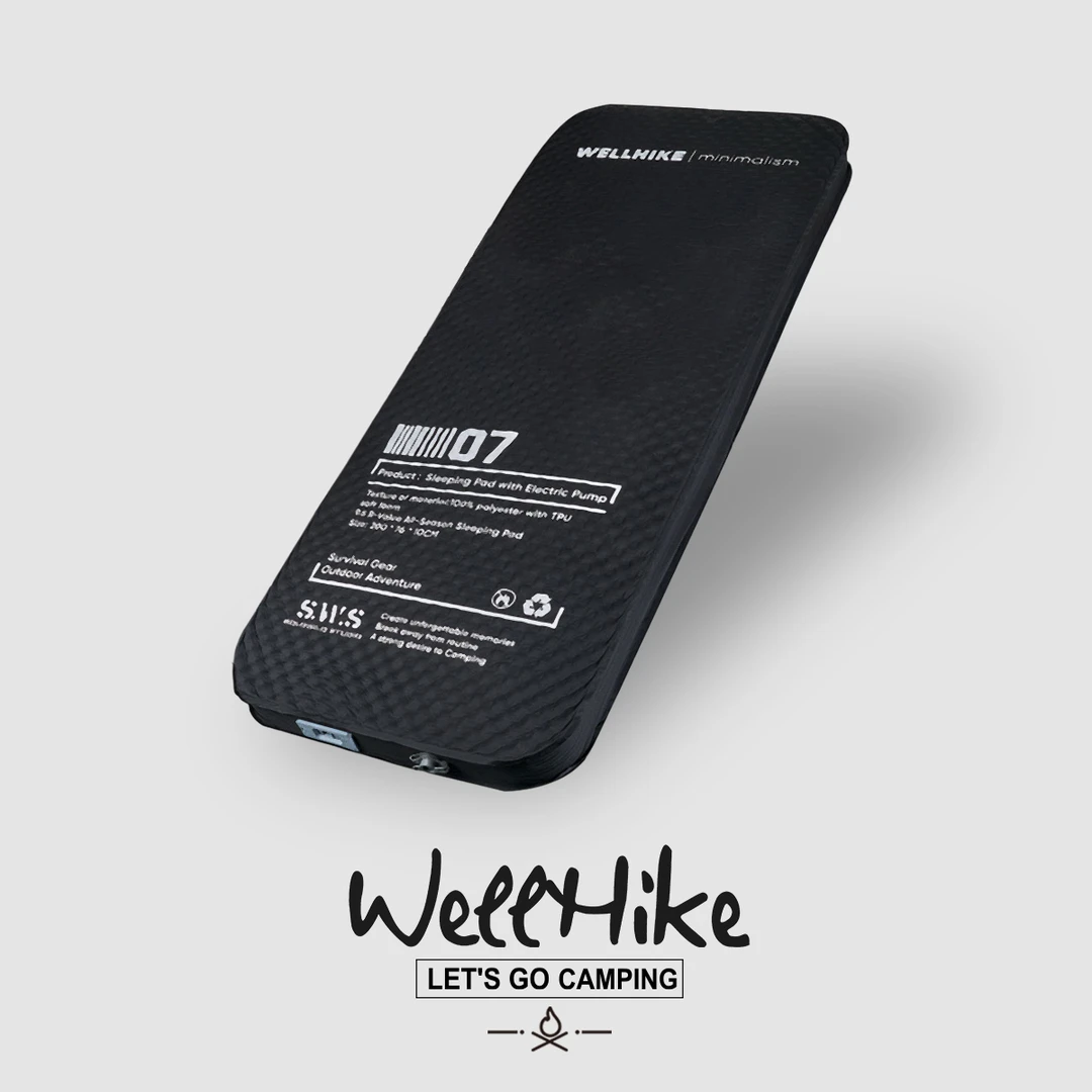 WELLHIKE户外SWS自动充气防潮垫慢回弹保暖睡垫便携露营1人充气床