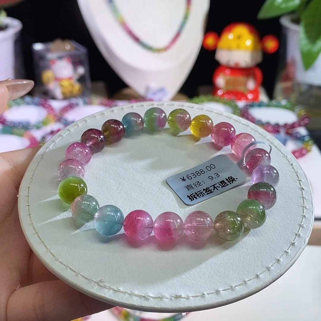 未镶嵌手链碧玺西瓜