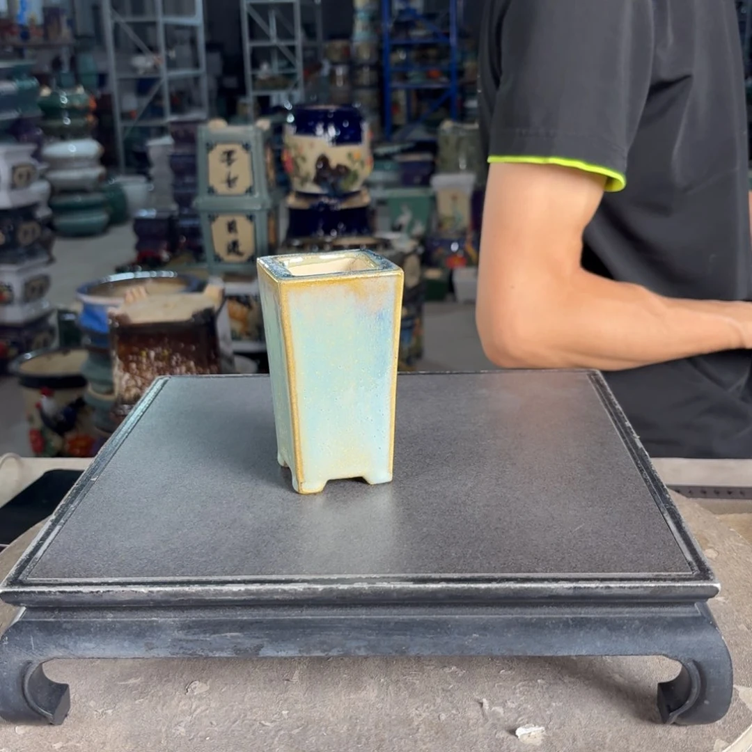 一风堂石湾花盆 微瑕