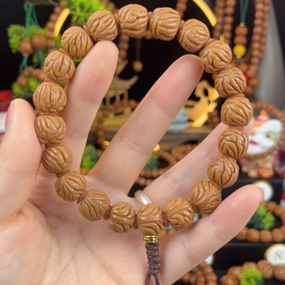 手串桃核秦岭野生桃核手持
