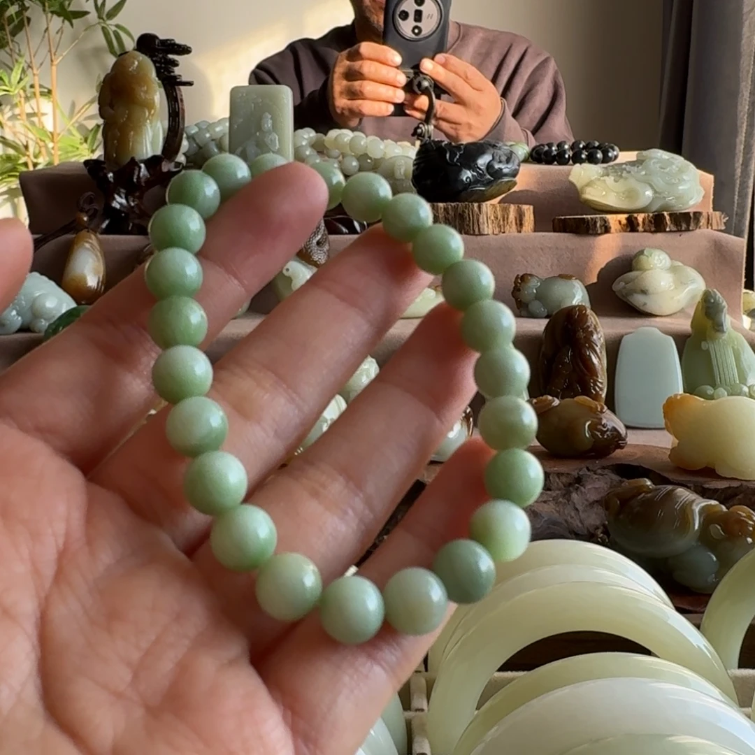 和田玉（糖玉）未镶嵌手链