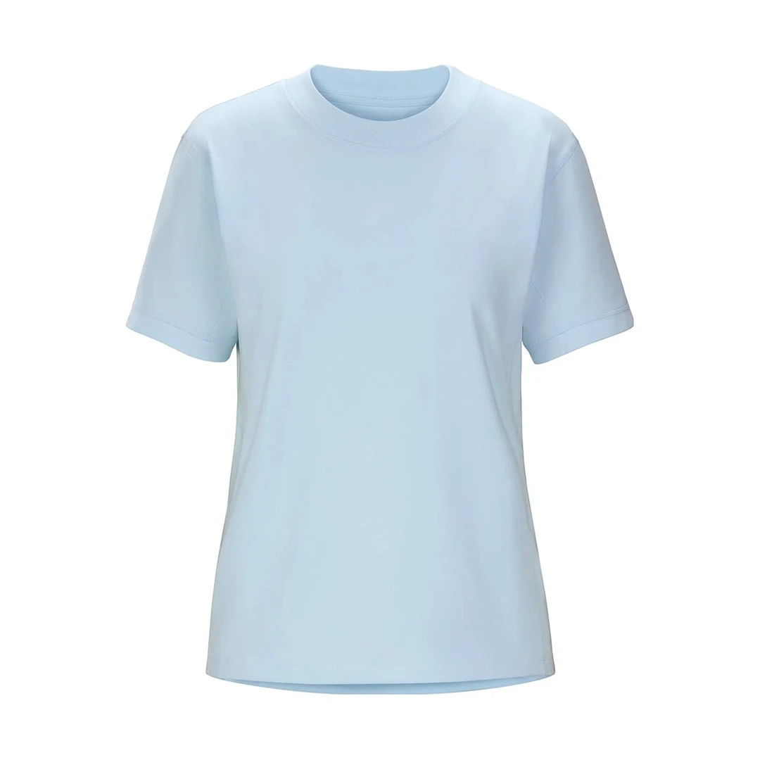 宝丫轻奢 T女式复古美式字母印花圆领T恤K2048