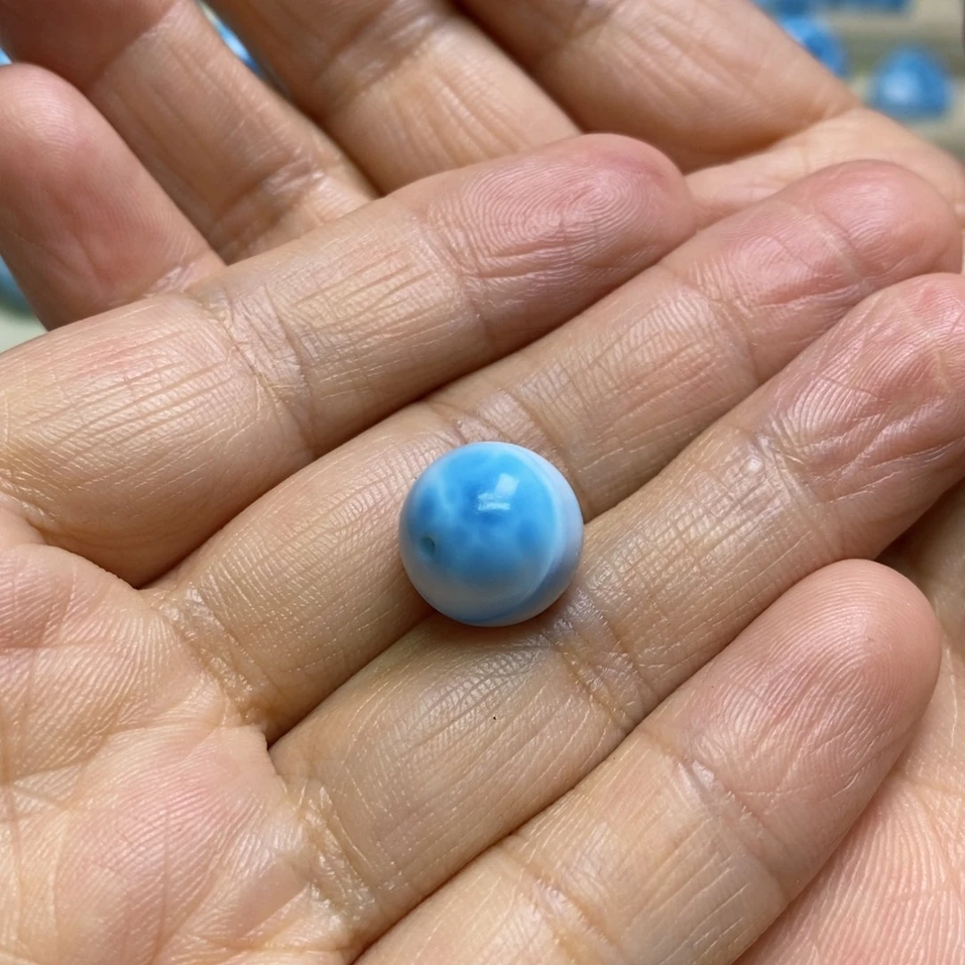 发***呆针钠钙石（海纹石）未镶嵌颈饰