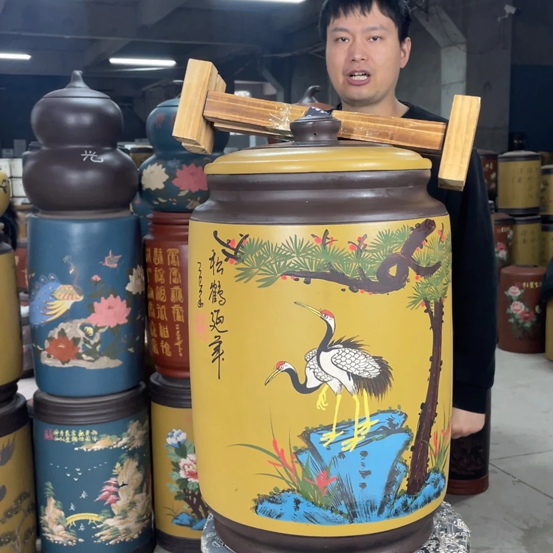 宜兴原矿紫砂茶叶罐
