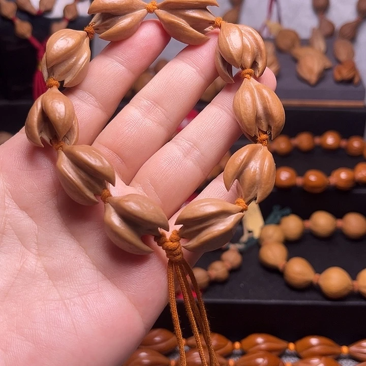 天***冠手串橄榄核兰花异型