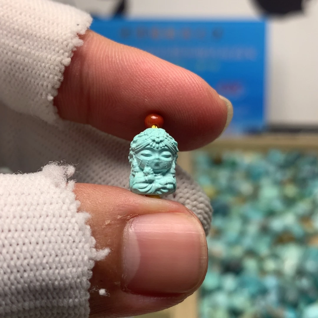 绿松石未镶嵌挂件