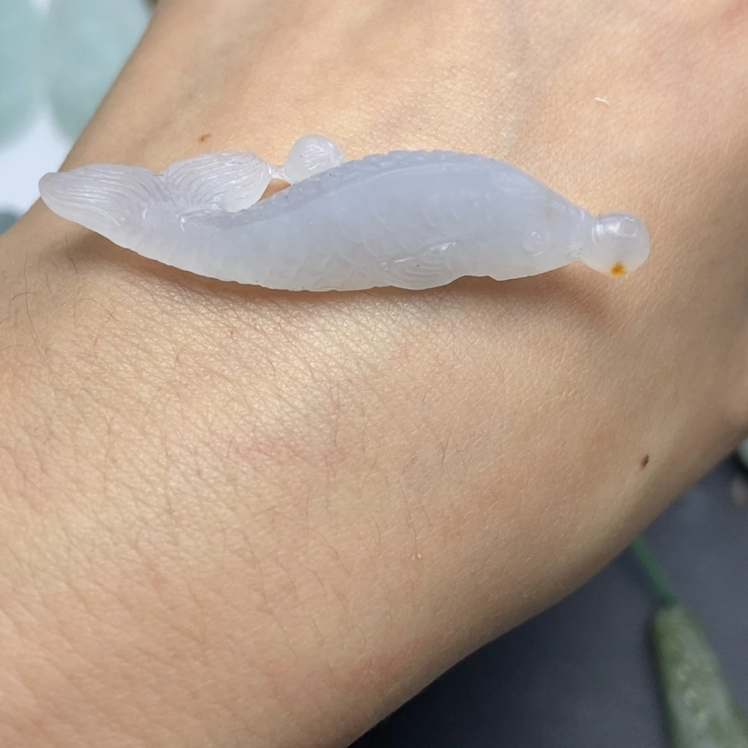 未镶嵌定制翡翠鱼