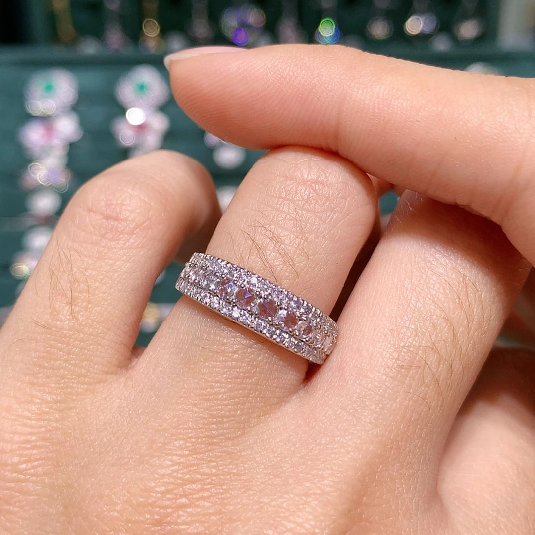 【闪购商品】钻石戒托铂Pt950镶嵌钻石戒指