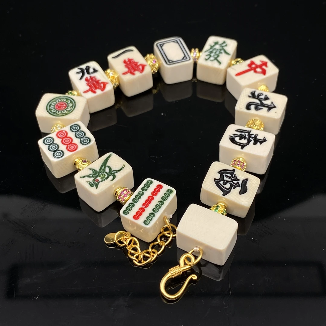 B0725GMD084（多样性发货）猛犸象牙十三幺手串