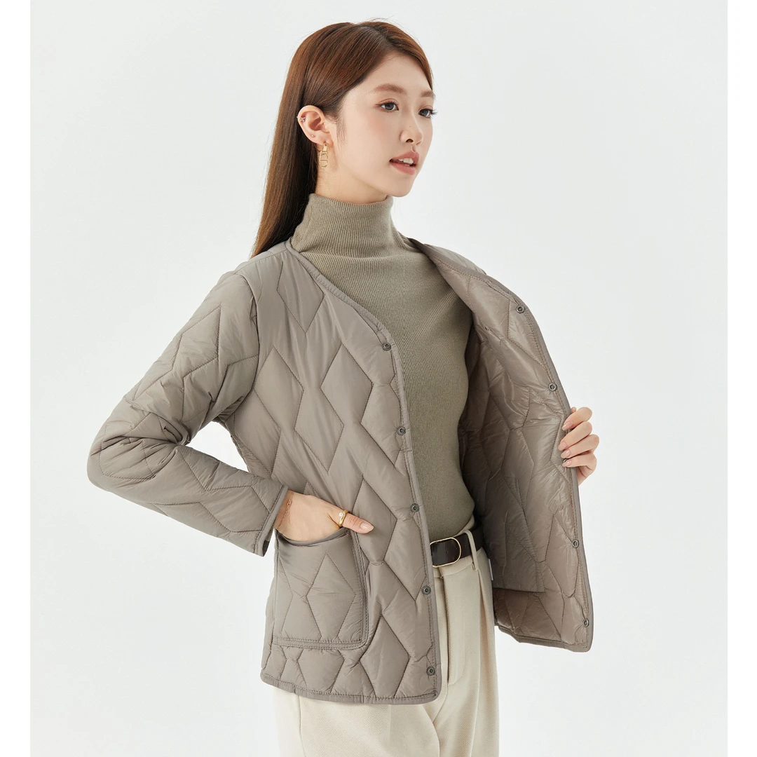 儿童女士秋冬青年轻薄保暖长袖棉内胆女款家居棉衣棉服上衣8209双