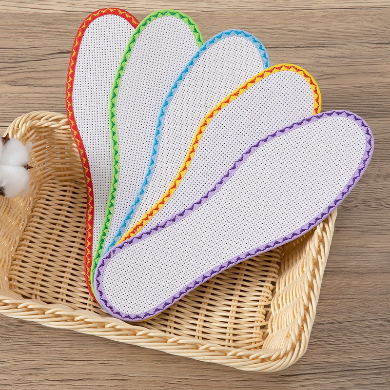 新款  花边【11CT标准格】高档七层纯棉布100%十字绣鞋垫白板新款