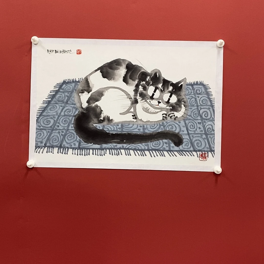 国画谭文西四尺三开70*45精品佳作