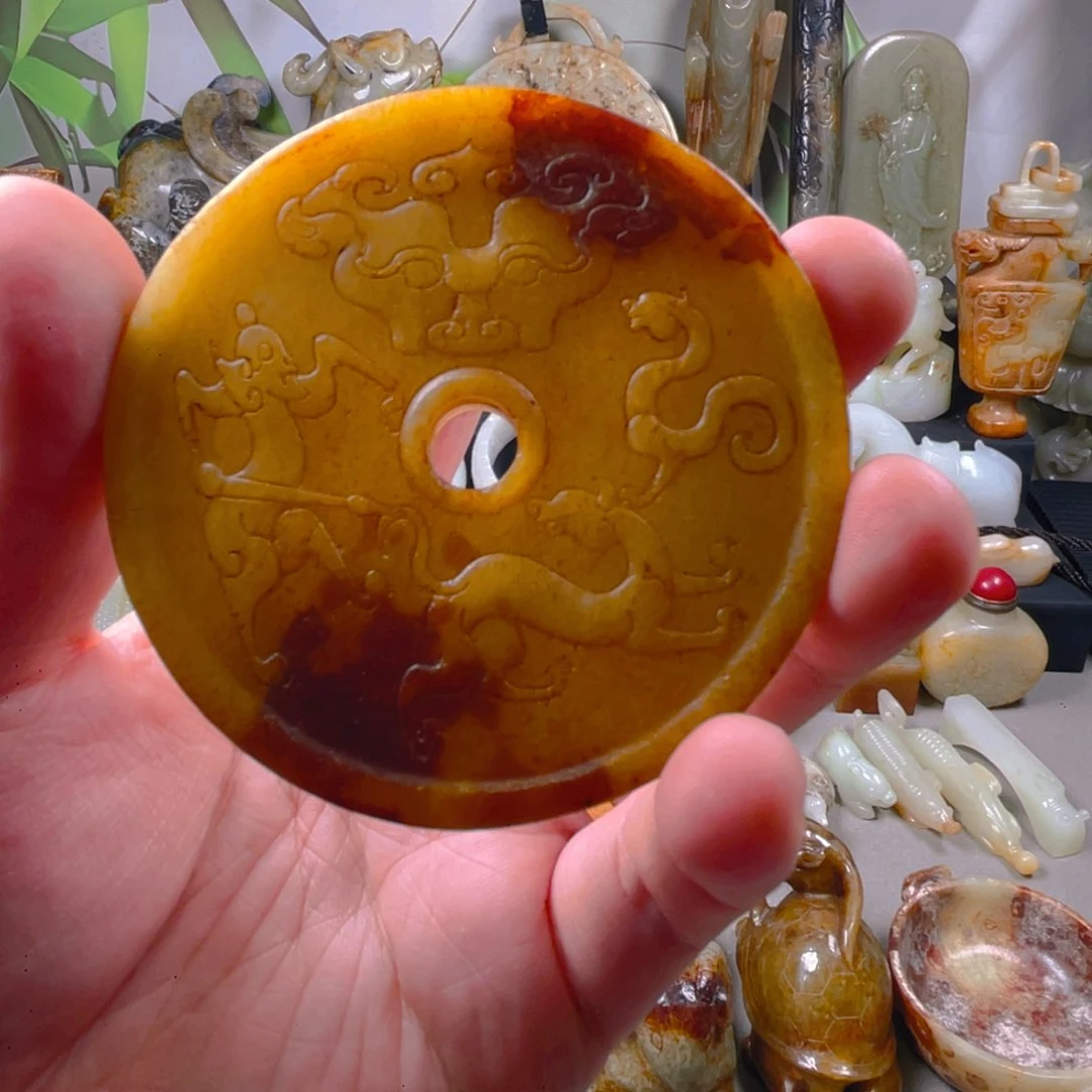 和田玉把件未镶嵌7