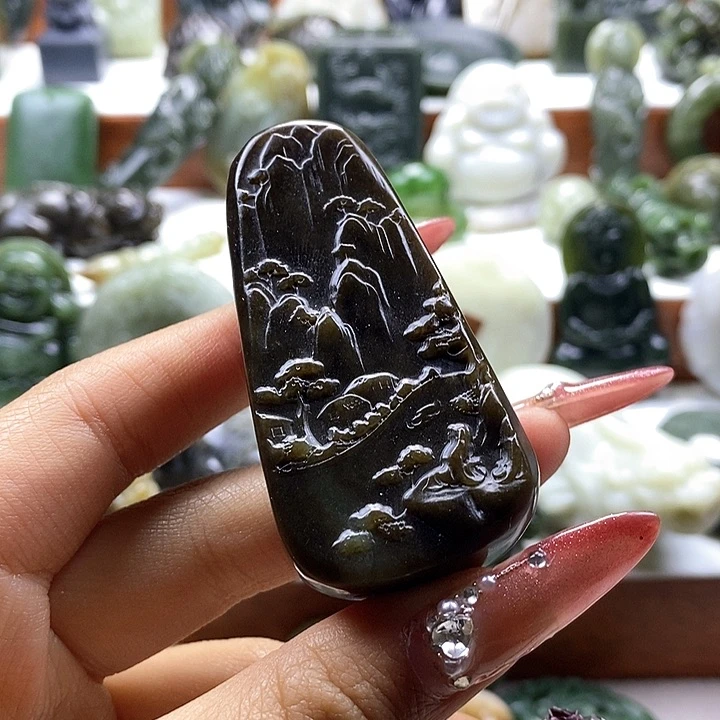 和田玉颈饰未镶嵌