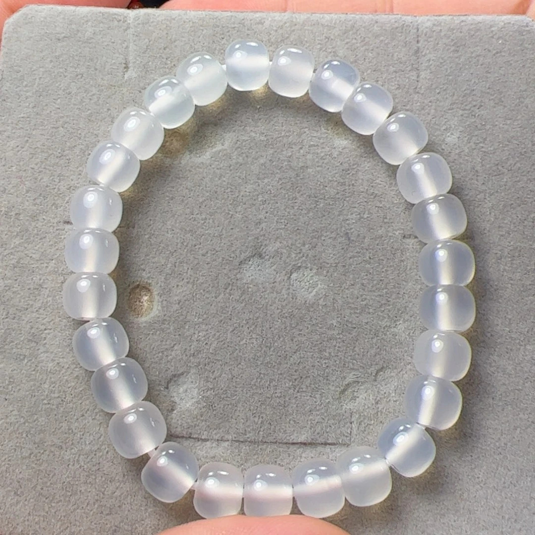 玛瑙/玉髓未镶嵌7+荔枝冻老型单圈