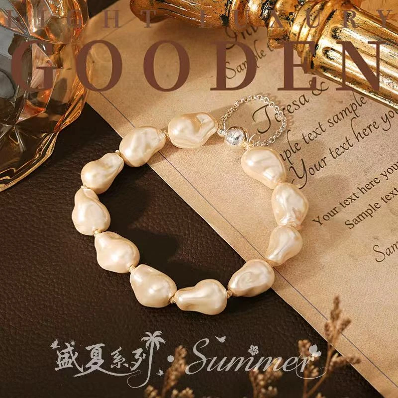 铜合金手链 Gooden岛家【无心事】巴洛克个性设计磁吸时尚小众手链