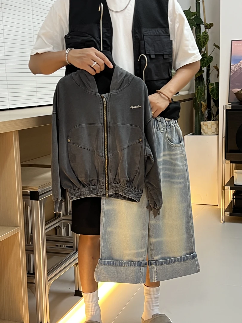 NanMeng自制-2025ss【腐蚀剂】男女童夏季时尚宽松休闲潮流卫衣