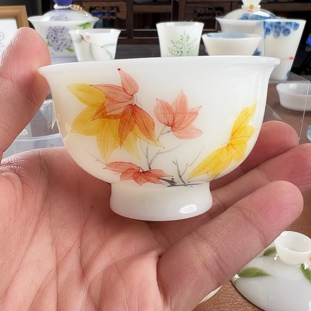 陶杯子璞玉陶瓷茶具系列手绘