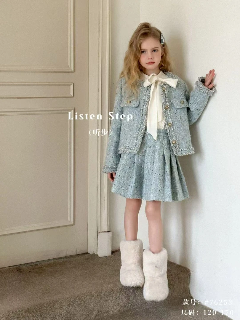 2025年听步春款法式名媛小香风套装