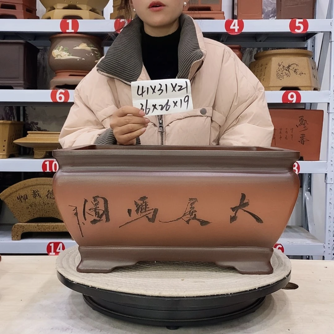 紫砂花盆紫砂花盆