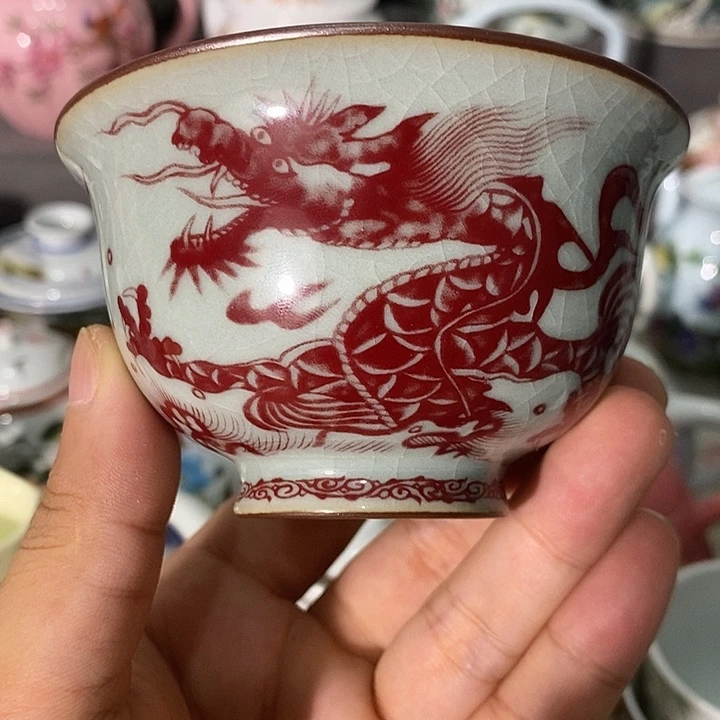 摆件景德镇陶瓷主人杯13455