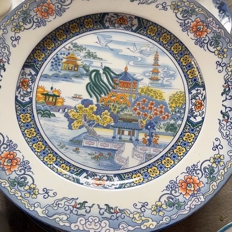 静***姝陶瓷10寸盘一个陶瓷