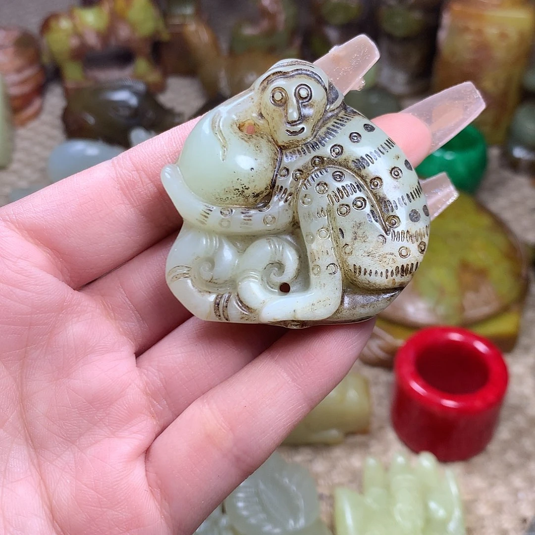 白玉菩提吊坠挂件