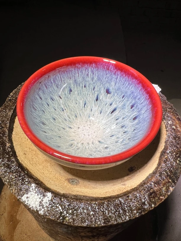 建窑建盏 孔雀开屏 主人杯