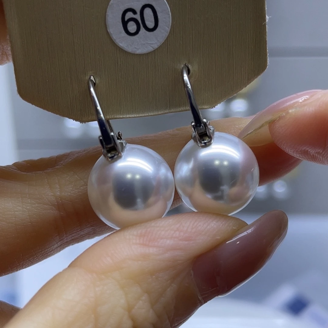 耳饰淡水珍珠银S925镶嵌